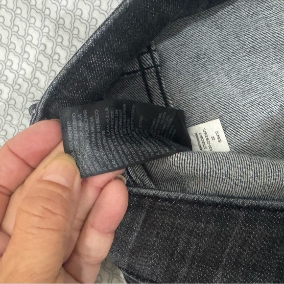 White House Black Market the straight crop dark Wash black jeans size 12 (3x$15) - Picture 6 of 11